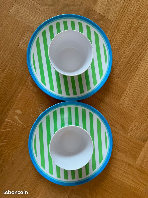 Lot HEMA, 2 Assiettes + 2 Bols - Bébé, Enfant, Adulte (image 10)