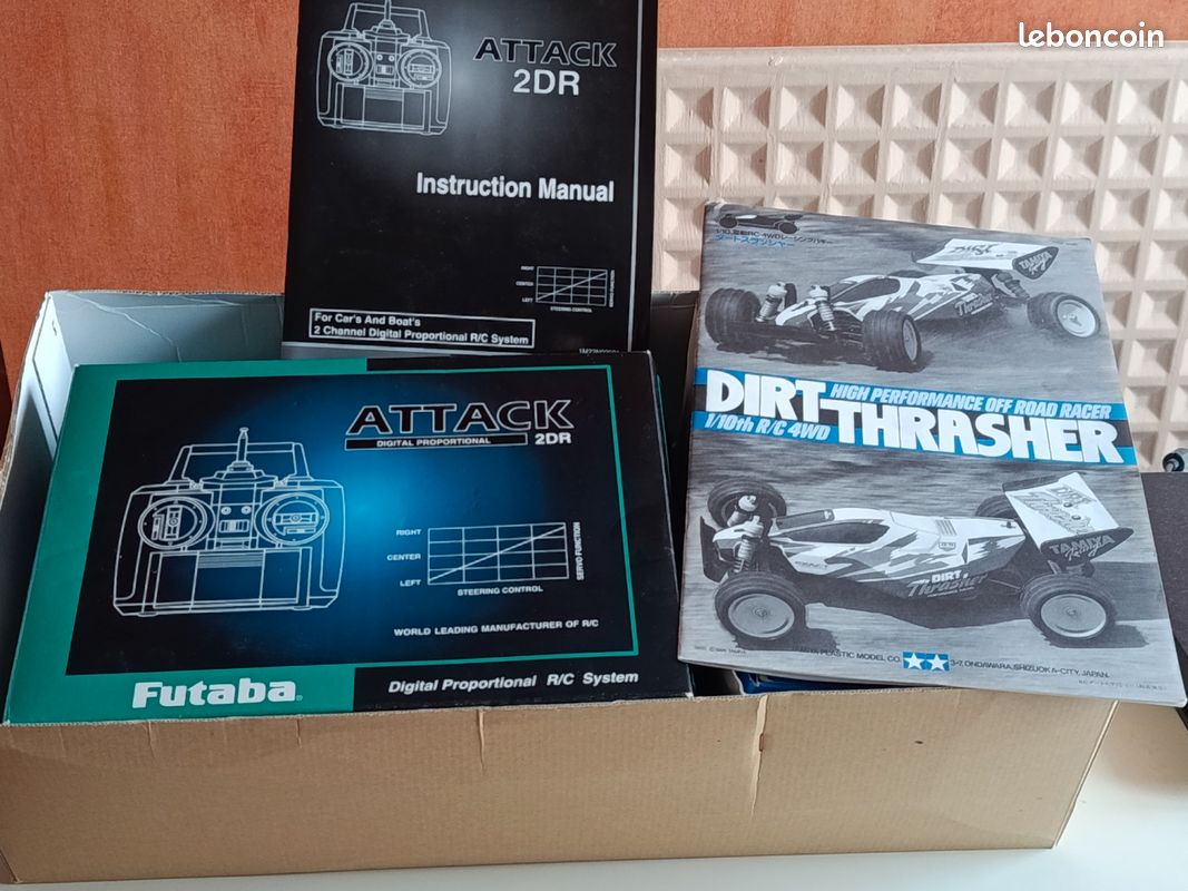 Tamiya Dirt Trasher 4WD – Buggy électrique 1/10 – Vintage – Occasion