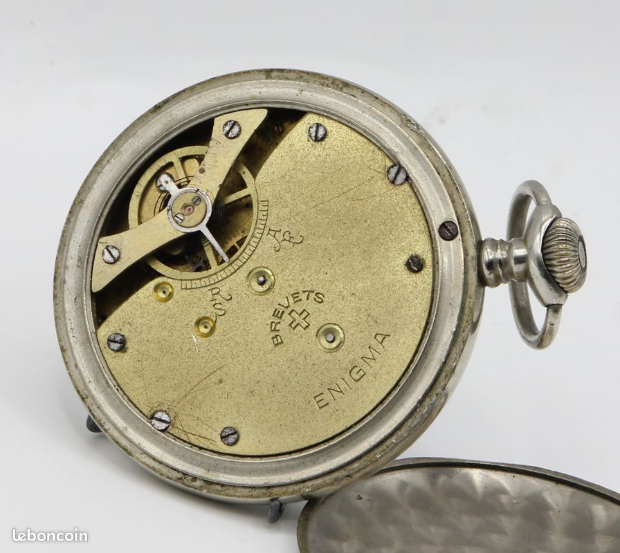 Montre à Gousset ENIGMA Années 1920 - Mécanique, Balancier Cassé - Pour Pièces Ou Restauration