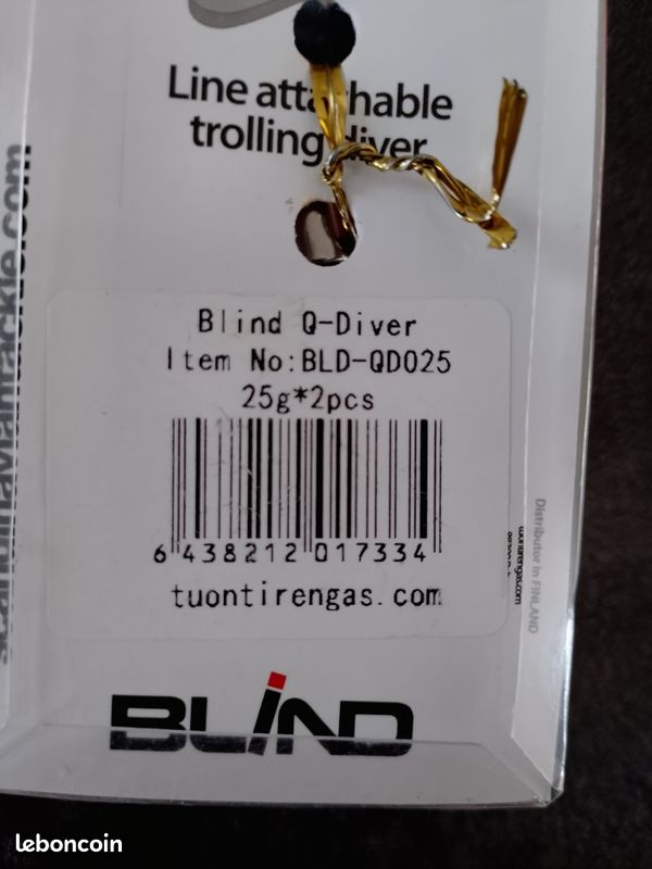 Pêche lot de 2 plombs Q-Diver Blind 25g (image 3)