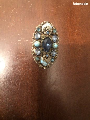 Broche Vintage Avec Camée - Occasion - Bijou Fantaisie élégant