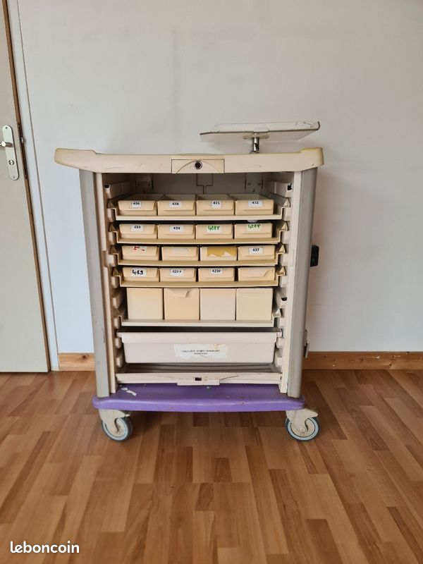 Servante d'atelier vide avec différents tiroirs (image 3)
