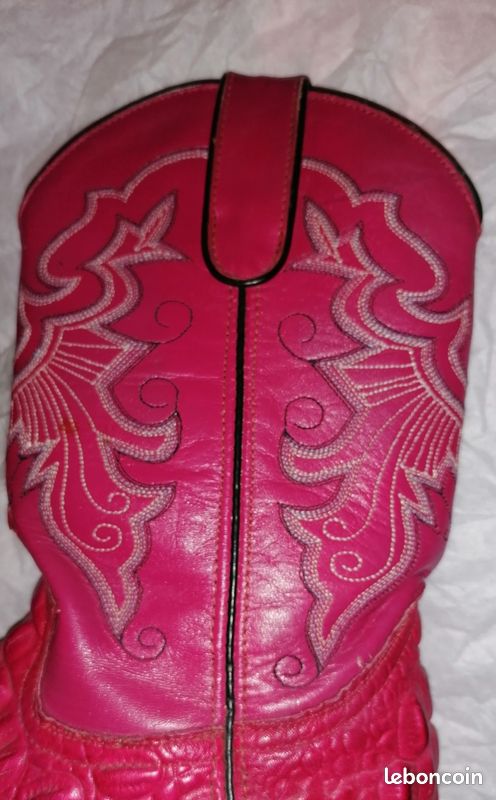 Santiags mexicaines en crocodile taille 38 (image 3)