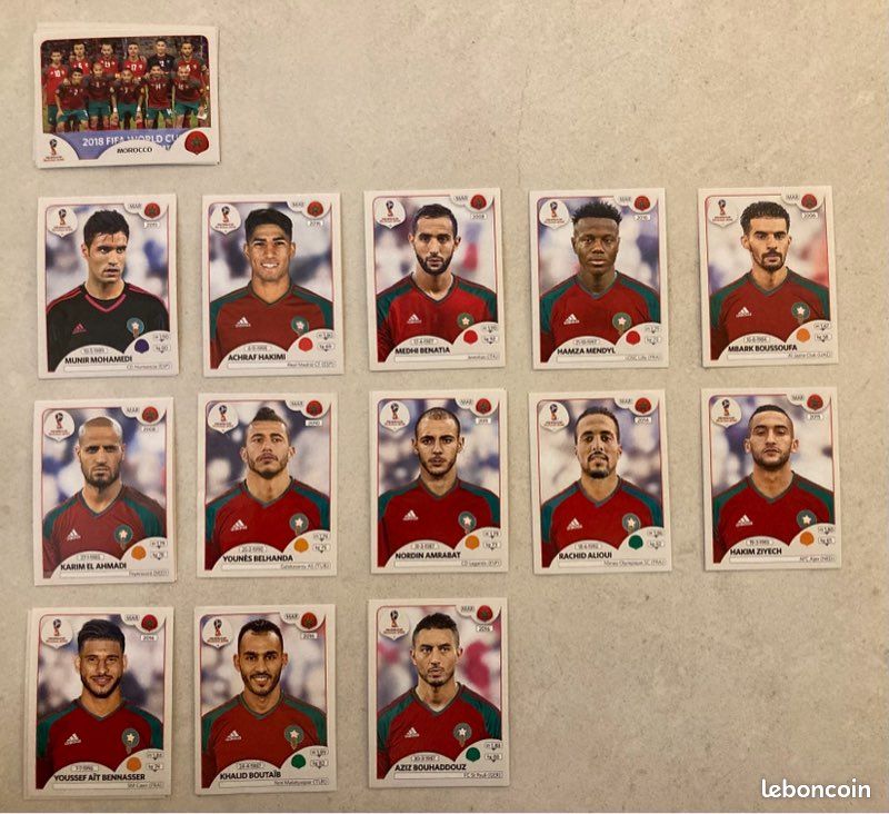 Lot De 54 Cartes à Collectionner Officielles – Coupe Du Monde FIFA Russie 2018 (neuf)