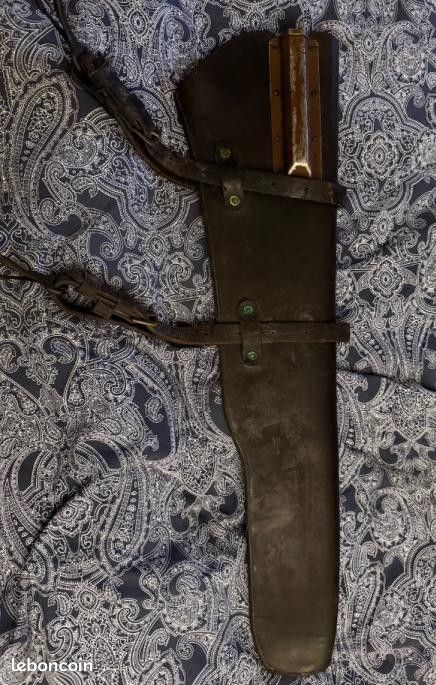 Étui / Fourreau En Cuir D'origine Militaire – WW1 / WW2 – Armée Américaine – Occasion