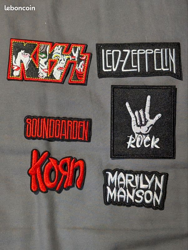 Patchs veste groupes de rock (image 1)