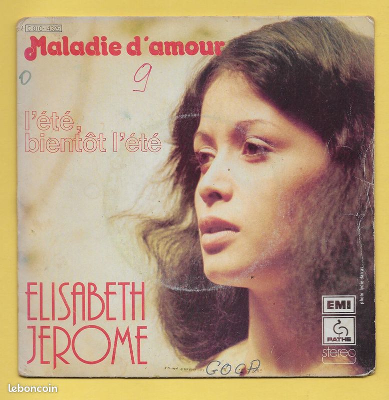 Disque Vinyle 45 Tours..ELISABETH JEROME..Scan A (image 1)