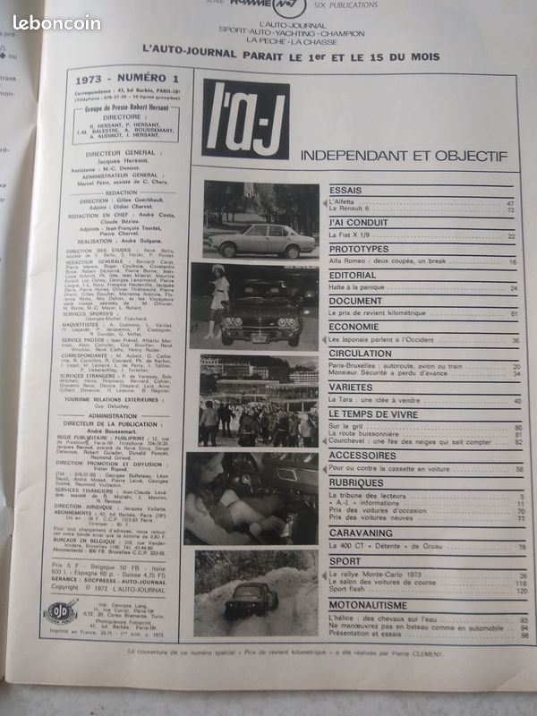 L'auto-journal 15 janvier 1973 (image 2)