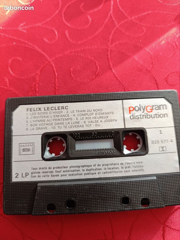 Cassette audio Félix Leclerc (image 4)