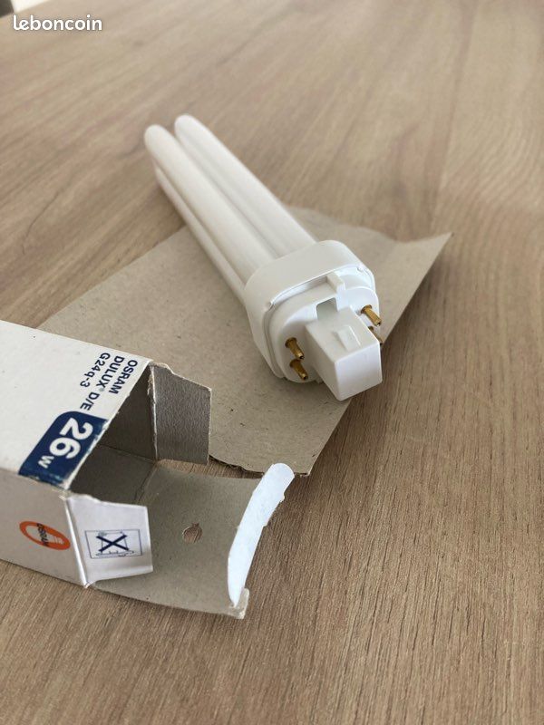 Lot De 5 Ampoules OSRAM DULUX D/E 26W 840 - Blanc Froid 1800 Lumens - Culot G24Q-3 - Neuf