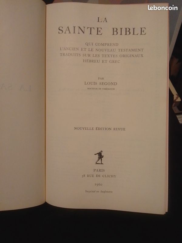 La sainte bible 1960 (image 2)