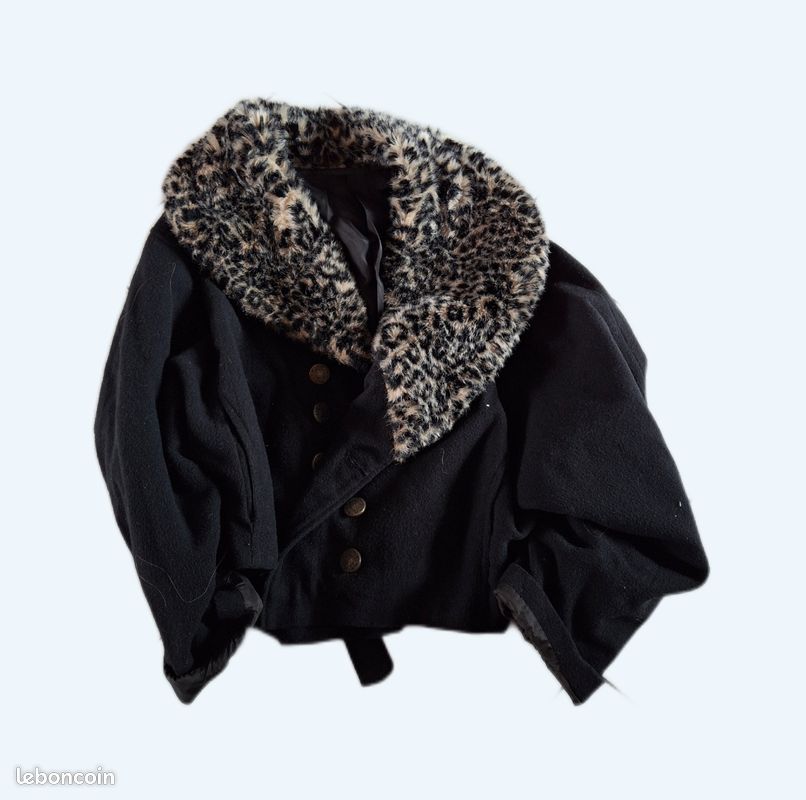Veste noire tigree (image 1)