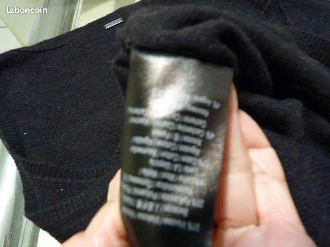 Pull sans manches noir IKKS S (image 8)