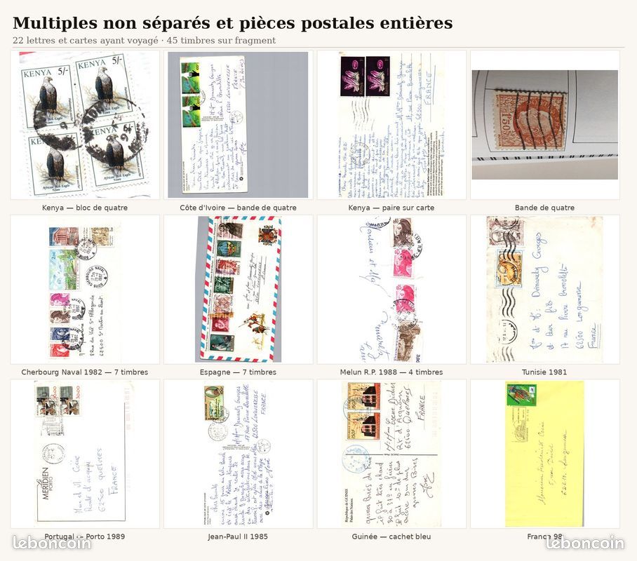 Collection 3239 timbres 131 pays + album Yvert & Tellier (image 2)