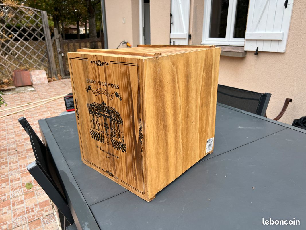 Meuble bois à bouteilles (image 4)