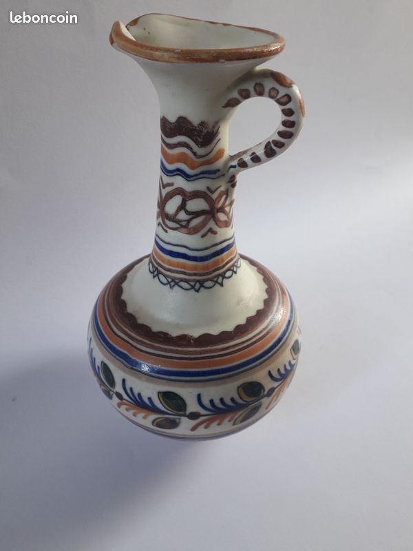 Carafe ou pichet en céramique vintage bleu | Selency