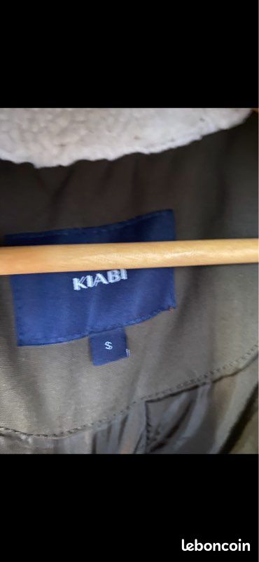 Manteau Parka kaki à capuche impeccable (image 3)