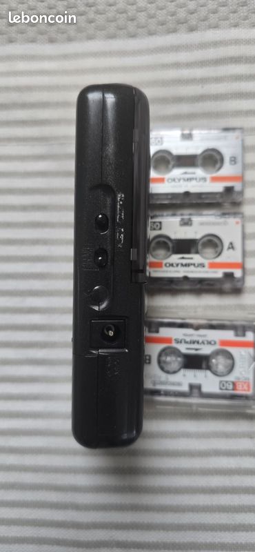 Lecteur enregistreur Microcassette, Dictaphone Olympus Pearlcorder S921 avec 3 micro cassettes (image 6)