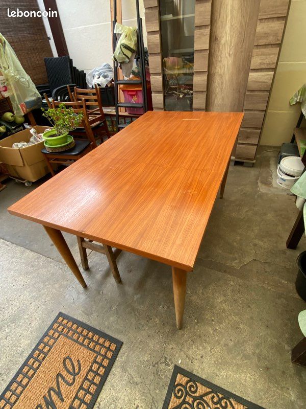 Table + chaises style scandinave vintage (image 3)