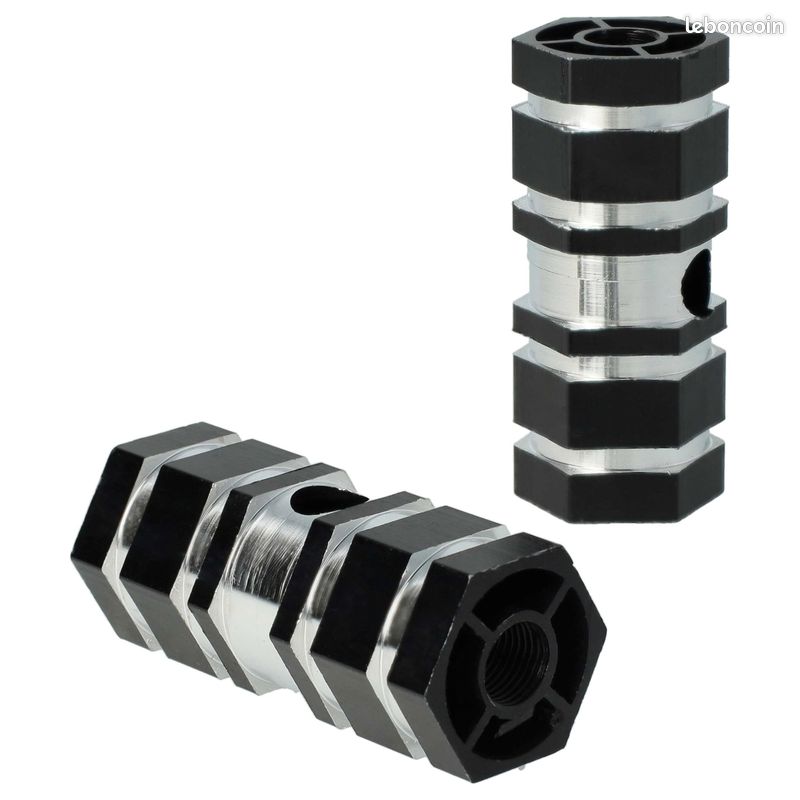 X AUTOHAUX 4pcs Vélo Arrière Pied Repose-Pieds Repose-Pieds Argenté Adapté 3/8 Pouce Essieux