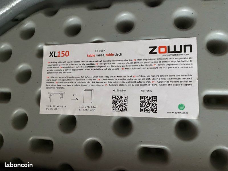 Table XL150 ZOWN (image 2)