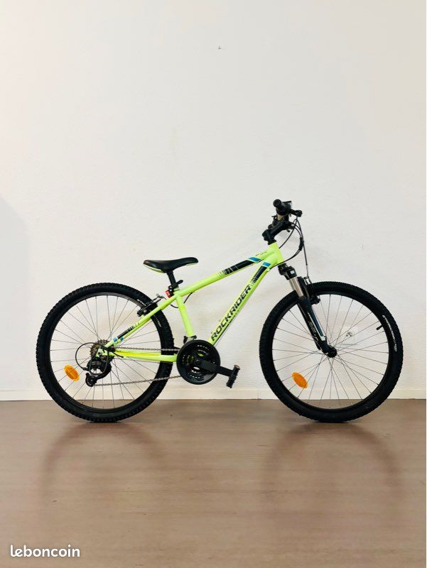 Rockrider 500 Decathlon Velo Jaune Fluo Rockrider ST 500 24