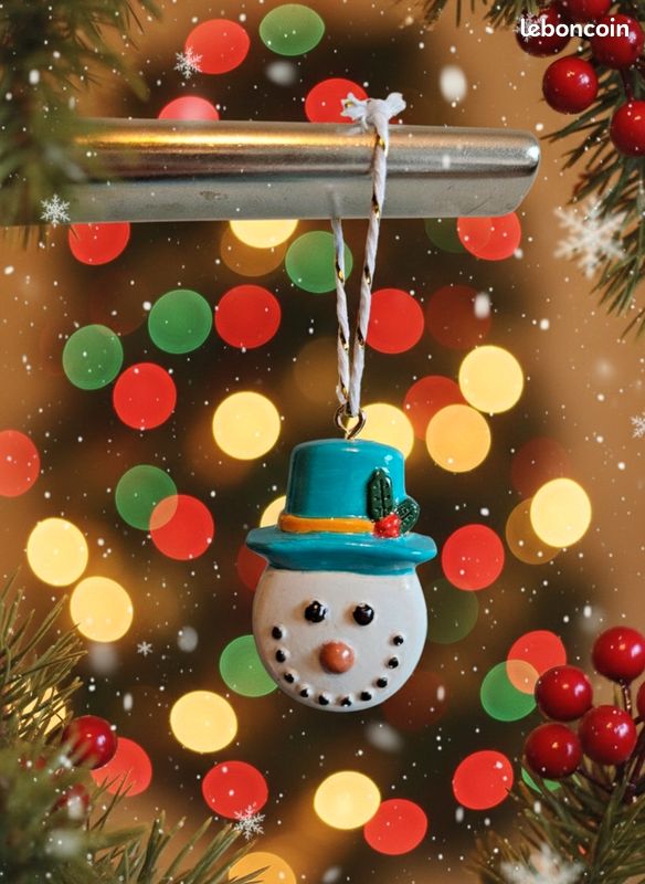 Lot De 12 Nœuds De Noël En Perles Blanches - Décoration De