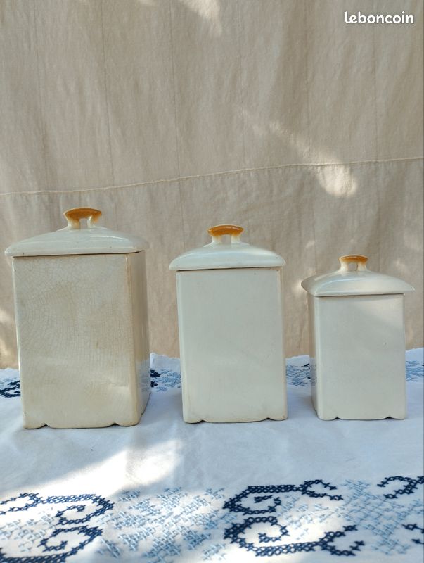 3 pots anciens en faïence (image 7)