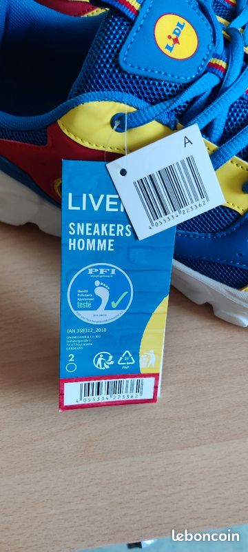 Baskets sneakers Lidl - T43 - Homme Neuf (image 4)