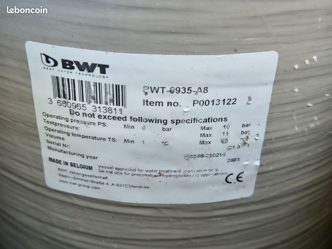 Adoucisseur d'eau CPED intégral+ 26 litres 220V (image 7)