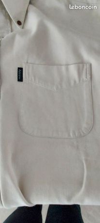 Surchemise Sergé de coton gris