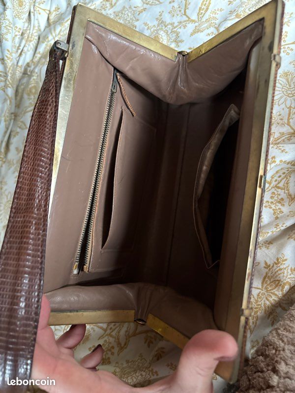 Sac léopard vintage collector kitch en l’état (image 3)