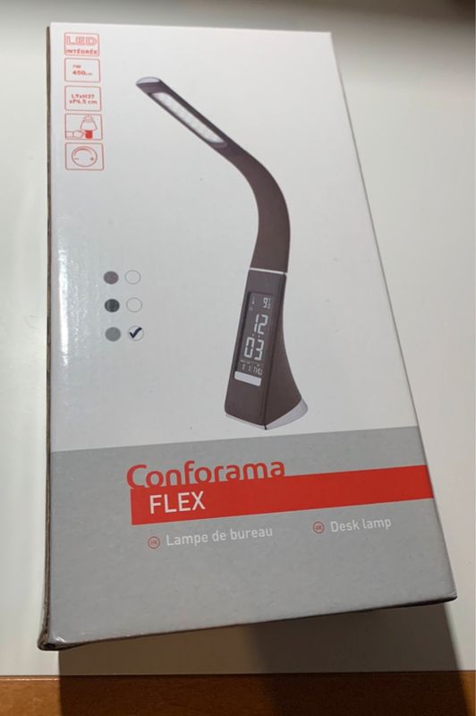 Lampe de bureau FLEX coloris noir - Conforama
