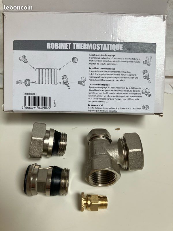 Corps de robinet thermostatique radiateur sans tête (image 4)
