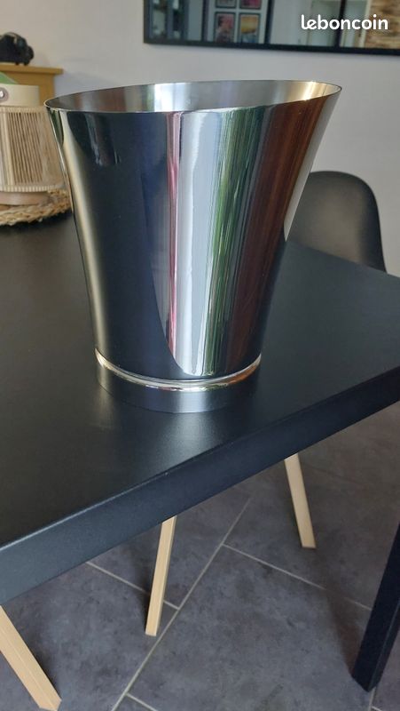 Seau à Champagne Guy Degrenne En Inox - Avec Poignée - Fabriqué En France - Occasion