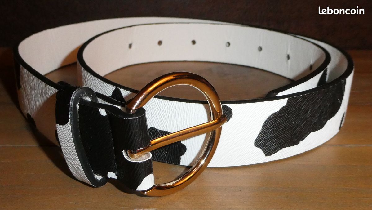 Sac à main et ceinture thème vache (image 2)