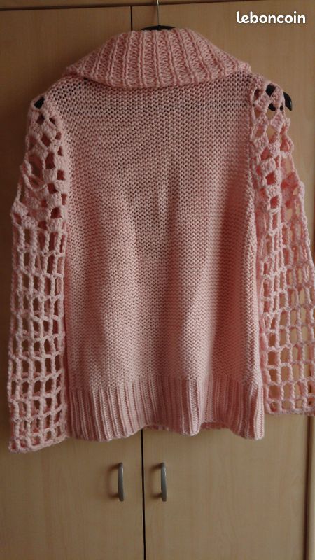 Gilet rose pâle (image 2)