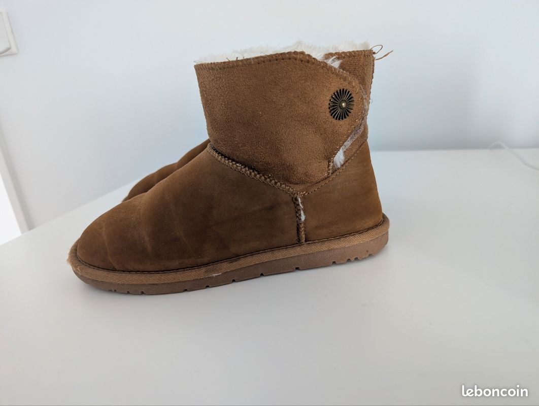 Bottines Fourrées Bottines Cuir Fille 35 Boots Fille Fourrées Et