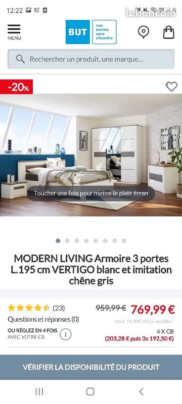 Armoire 3 portes LED (image 1)