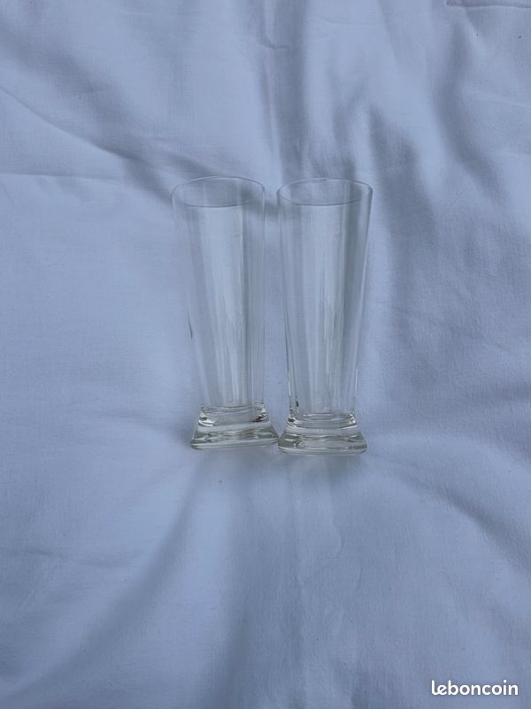 Lot Verres Biere 2 Pcs Bière Pinte Bar Maison (image 1)