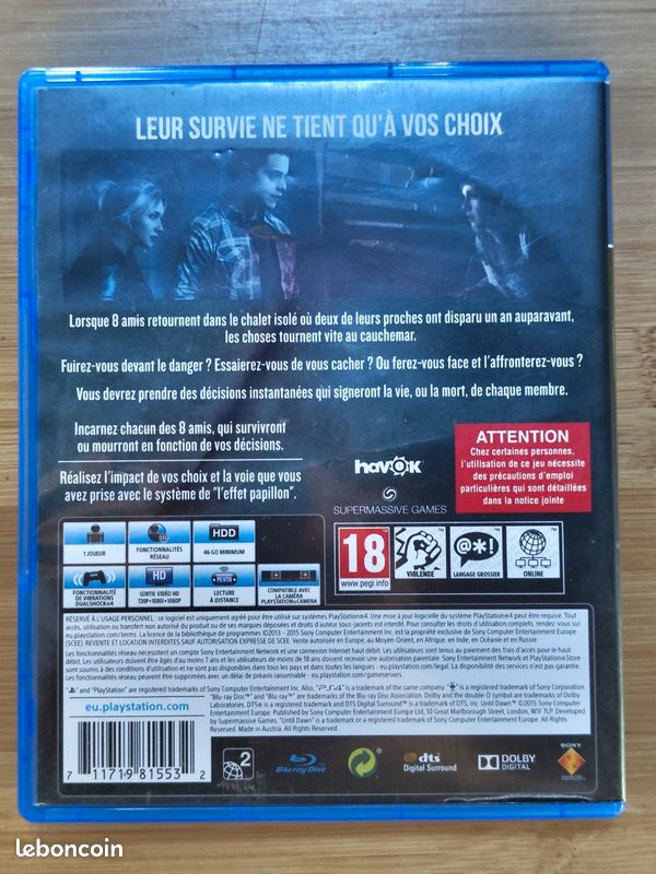 Until Dawn - Playstation (image 2)