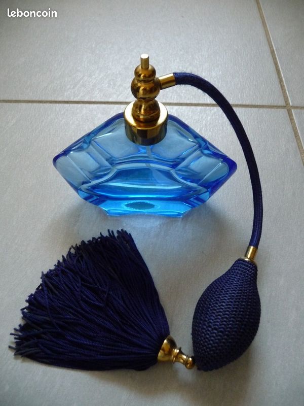 Vaporisateur en véritable cristal bleu 24 % pbo - Neuf (image 2)