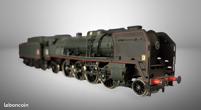 Superbe Locomotive à Vapeur Jouef SNCF 141 P 102 Mikado (Dépôt Vénissieux) - Échelle HO - Modélisme