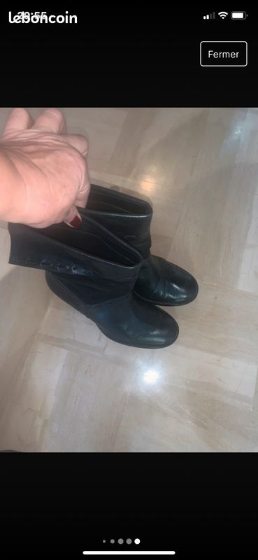 Superbes bottines Minelli en daim et cuir (image 5)