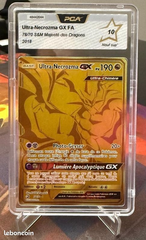pokemon ultra necrozma gx gold card Ultra Necrozma GX (SM126) (Jumbo Card) [Sun & Moon: Black Star Promos] main image 1