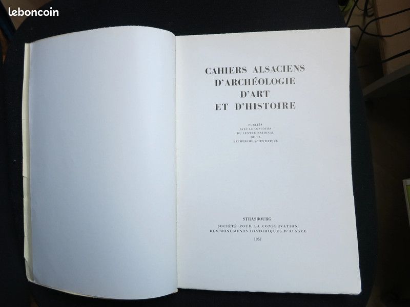 Cahiers Alsaciens D Archeologie D Art Et D Histoire 1957 (image 2)
