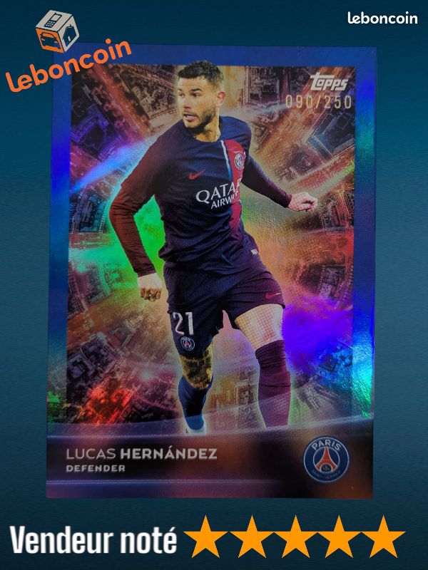 Lucas Hernandez Base Topps Psg Team Set 2024/2025 - Collection