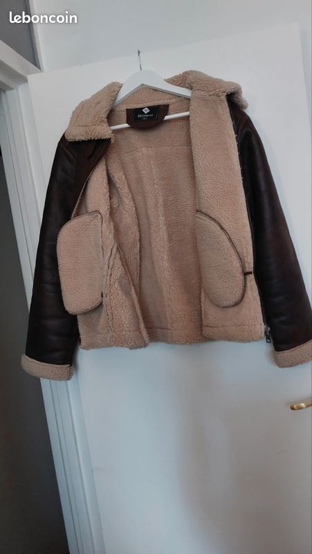 Veste marron fourrée XL (image 2)