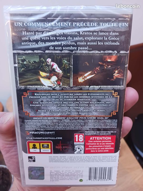 God Of War Ghost Of Sparta Neuf Sous Blister Sony Psp Pal Fra Brand New