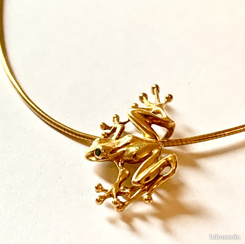 Collier Pendentif Animal Mignon Grenouille En Argent – Bijou Fantaisie Tendance Pour Hommes Et Femmes, Cadeau Anniversaire Romantique